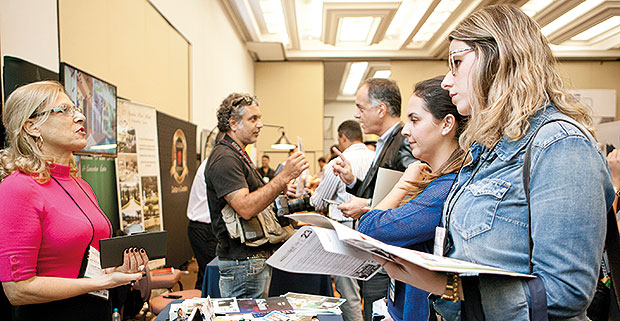 Exposição de fornecedores no Speed Meeting São Paulo